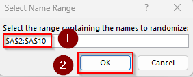 Shuffle Names with a Custom VBA Macro