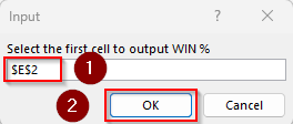 Automate the Win-Loss Calculation With a VBA Macro