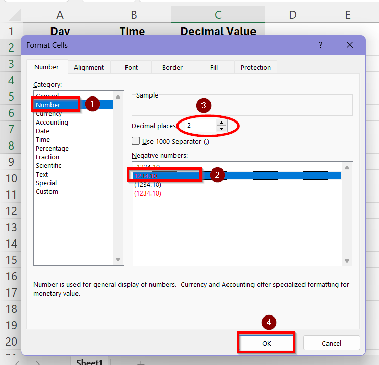 Use Basic Arithmetic Formula to Convert Hours and Minutes to Decimal