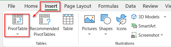 Use Pivot Table to Combine Duplicate Rows and Sum Values