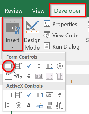 Add a Macro Button (Form Control)
