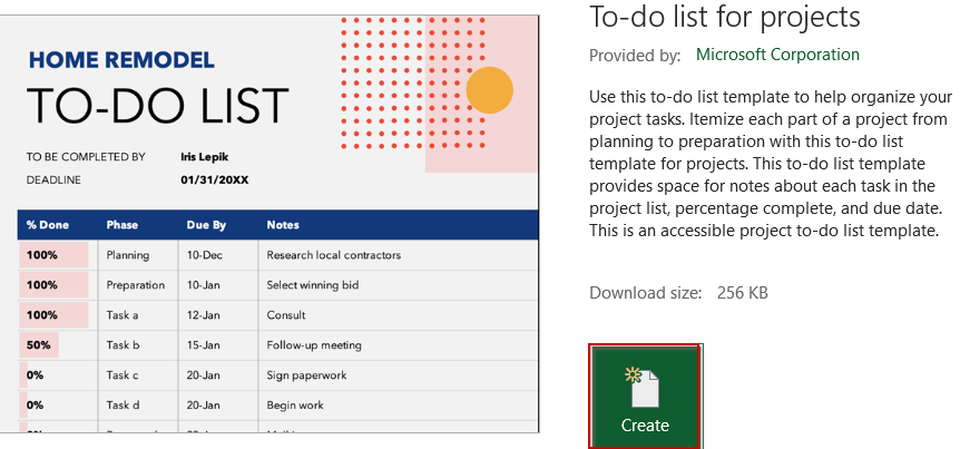 Use a Prebuilt Excel Template to Create a Fillable PDF Form