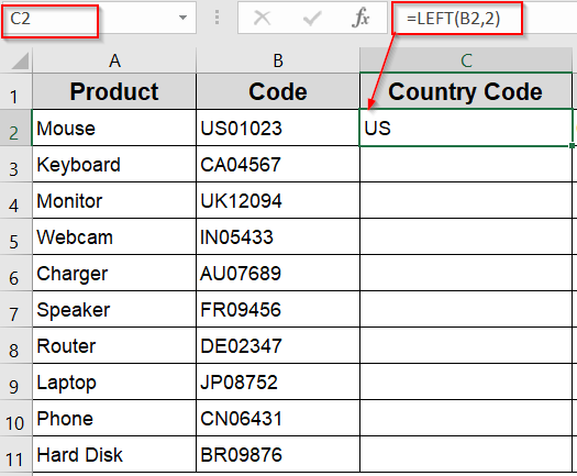 Use LEFT, MID and RIGHT Functions to Split Fixed-Length Text