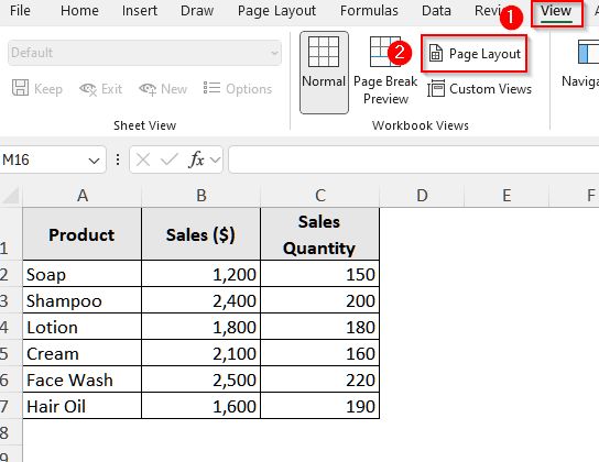 Use the Page Layout Tab to Edit Footers in Excel