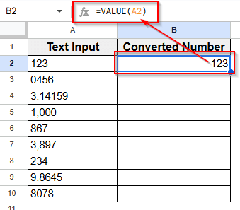 Using the VALUE Function