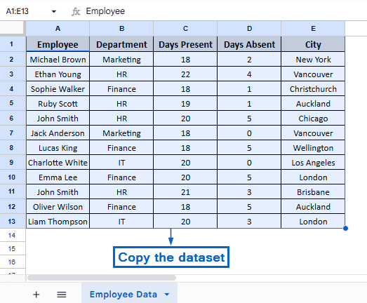 Transpose Rows to Columns Using the Paste Special Tool