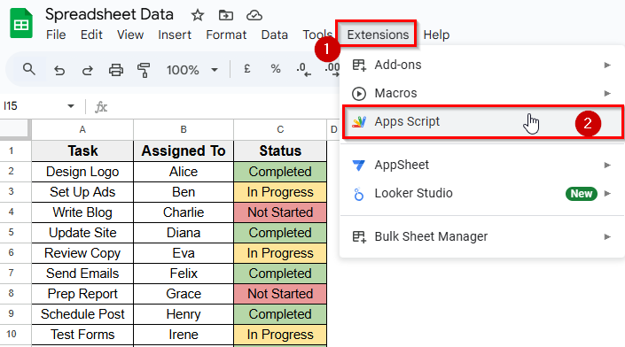 Using Apps Script to Count by Fill Color