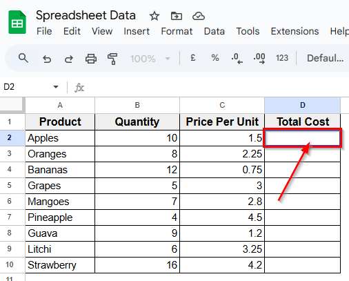 Using Asterisk To Multiply Two Columns