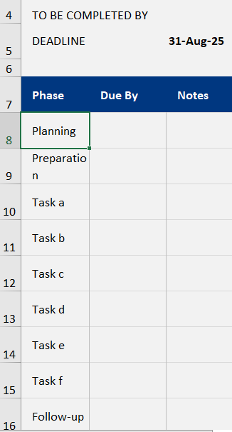 Use a Prebuilt Excel Template to Create a Fillable PDF Form