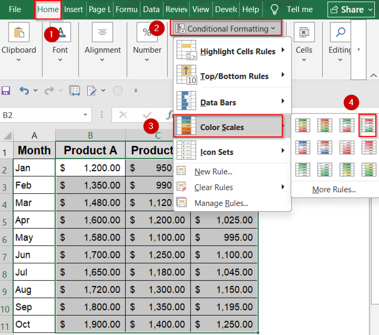 How to Create a Matrix in Excel (5 Different Examples) - Excel Insider