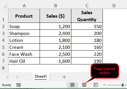 Use the Page Layout Tab to Edit Footers in Excel