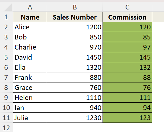 Highlight Selected Cells with Manual Formatting
