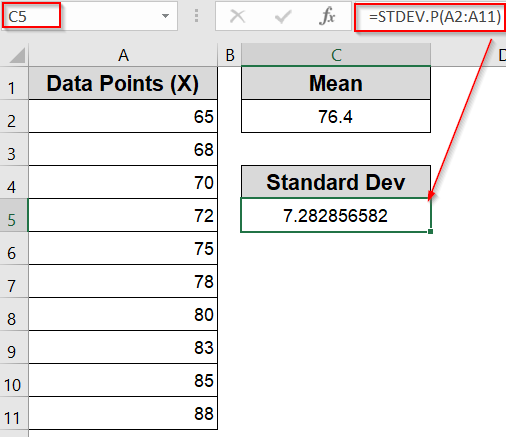 Steps to Plot Normal Distribution in Excel