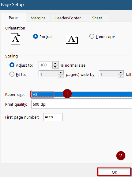 Increase the Paper Size to Prevent Data Cutoff When Saving Excel as PDF