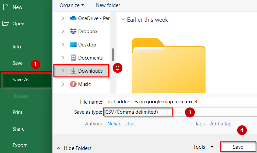 How to Plot Addresses on Google Map from Excel - Excel Insider
