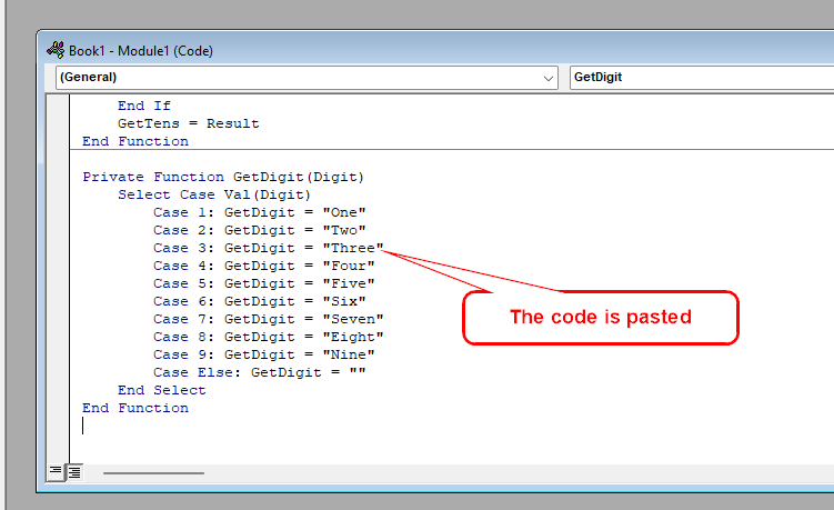 Using VBA for Macro Code to Convert Number to Words in Excel