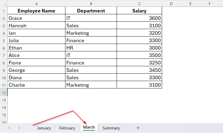 Sorting Excel Tabs by Drag and Drop