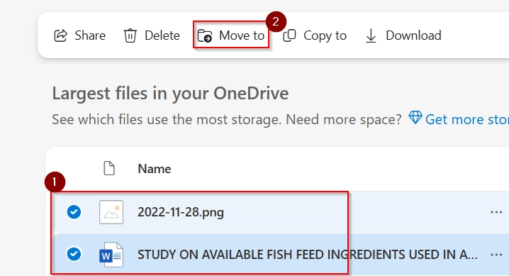 Check OneDrive Storage