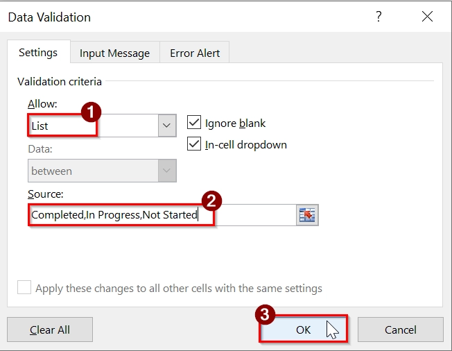 Highlight Entire Row If Matches with Drop Down Selection