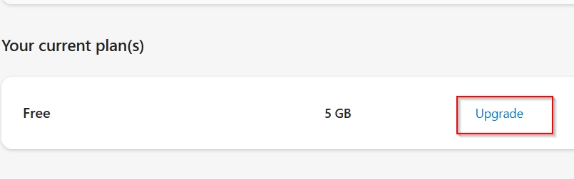 Check OneDrive Storage