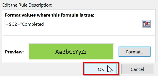 Highlight Entire Row If Matches with Drop Down Selection
