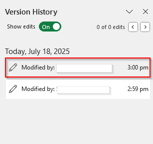 Using Excel's AutoSave Feature to Undo Changes with OneDrive or SharePoint