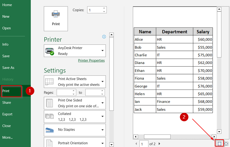 Adjust Margins Directly from Print Preview