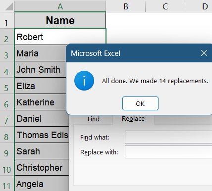 Quickly Remove Trailing Spaces Using Find and Replace in Excel