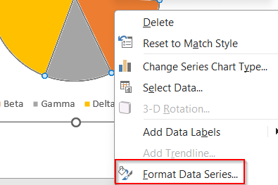 Steps to Rotate a Pie Chart in Excel