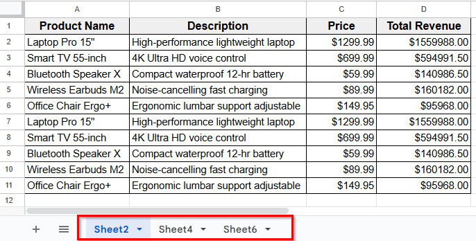 Delete Multiple Non-Adjacent Sheets In Google Sheets