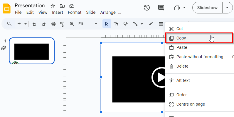 Embed a Video Using Google Drawing