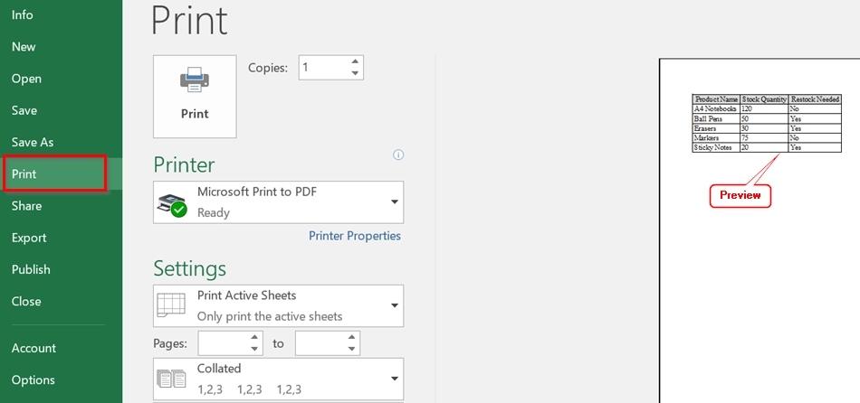 Enabling Page Break Movements To Print Selected Area In Excel