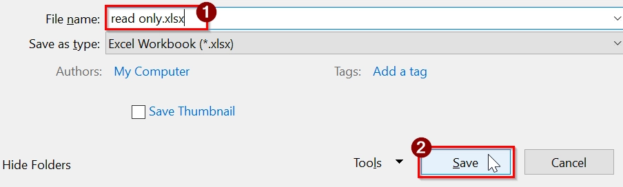 Use General Options to Remove Read-Only Recommended Status