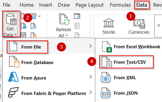Convert Word to Excel Using Plain Text and Text/CSV Import