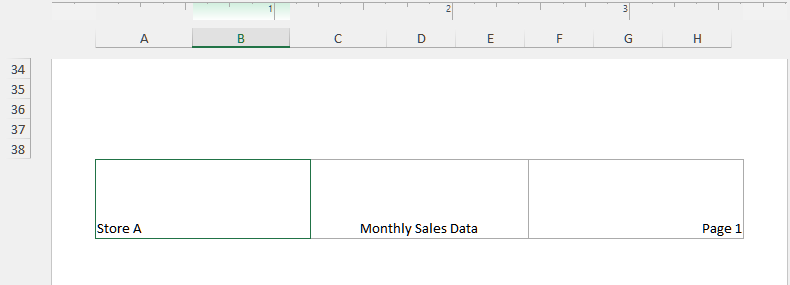 Use the Page Layout Tab to Edit Footers in Excel