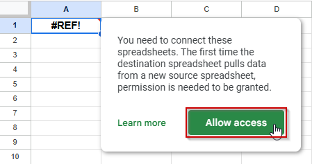Link Data Between Google Sheets Files Using IMPORTRANGE