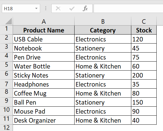 Applying VBA Macro to Highlight Active Row in Excel