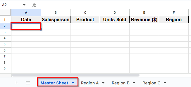 Use the FILTER Function to Pull Data Automatically