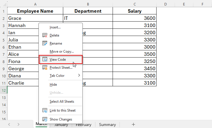 Using VBA to Sort Excel Tabs Alphabetically