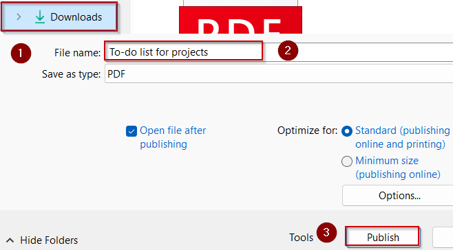 Use a Prebuilt Excel Template to Create a Fillable PDF Form
