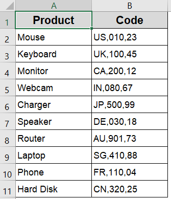Apply FILTERXML with SUBSTITUTE Function to Split Text by Delimiter (Comma, Dash, Pipe)