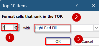 Highlight Top N Values