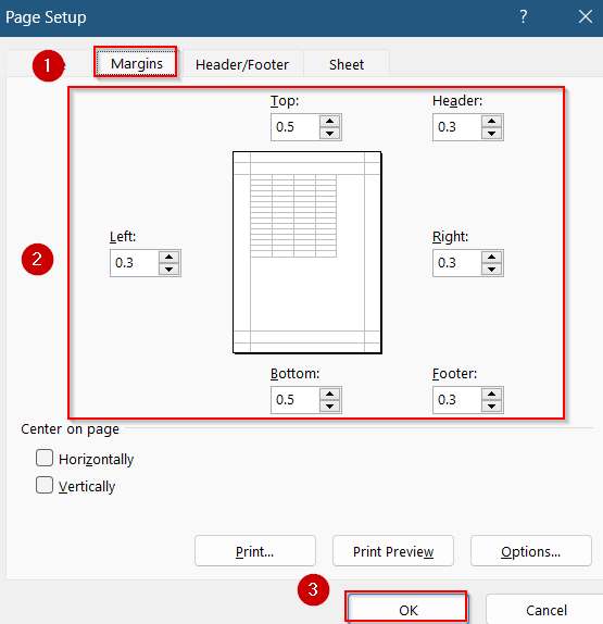 Adjust Page Setup to Control Automatic Page Breaks