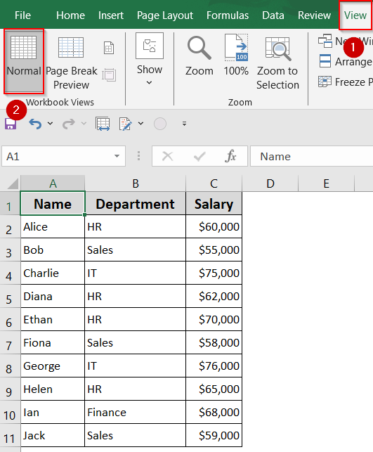 Get Rid of Blue Page Break Lines in Excel