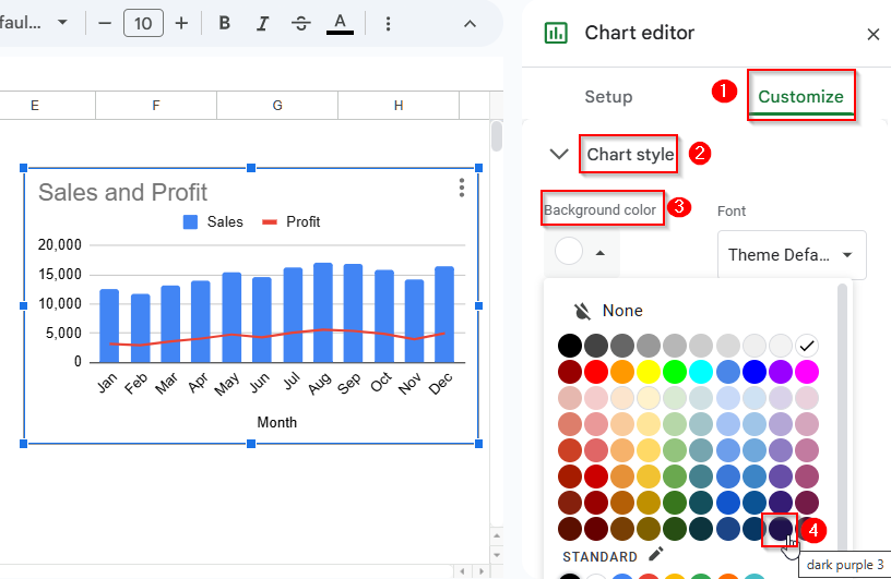 Make A Combo Chart Using the Chart Editor in Google Sheets