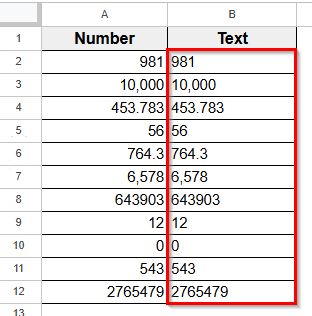 Using TO_TEXT Function