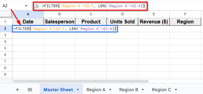 How to Make a Master Sheet in Google Sheets (4 Suitable Ways) - Excel ...
