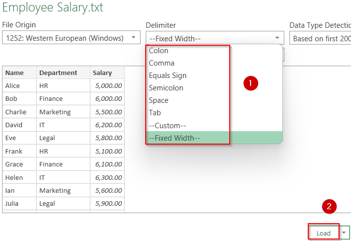 Convert Word to Excel Using Plain Text and Text/CSV Import