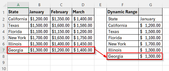 Create Dynamic Range With OFFSET and COUNTA Function in Excel
