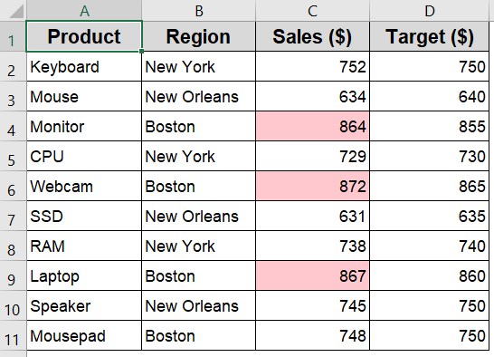 Highlight Top N Values